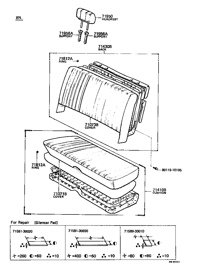  CROWN |  FRONT SEAT SEAT TRACK