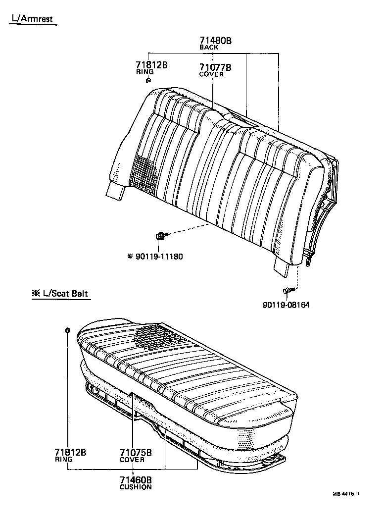  CROWN |  REAR SEAT SEAT TRACK