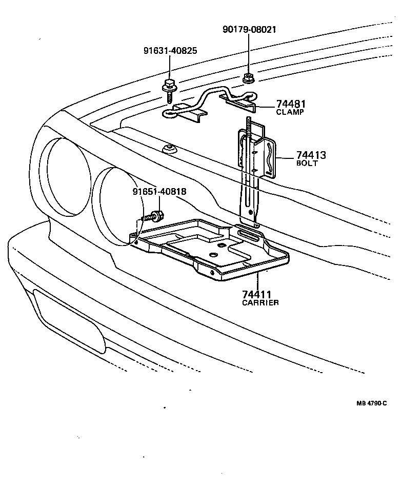  HILUX |  BATTERY CARRIER