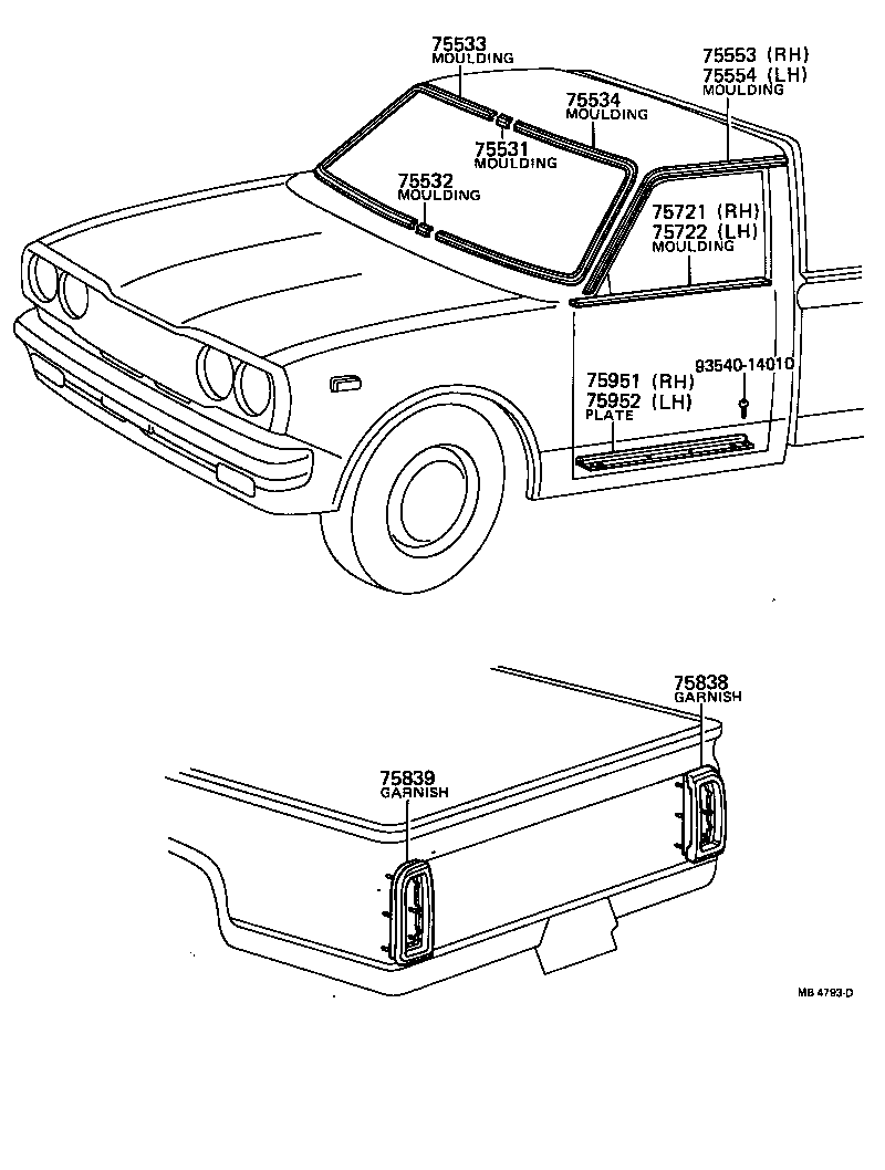  HILUX |  MOULDING