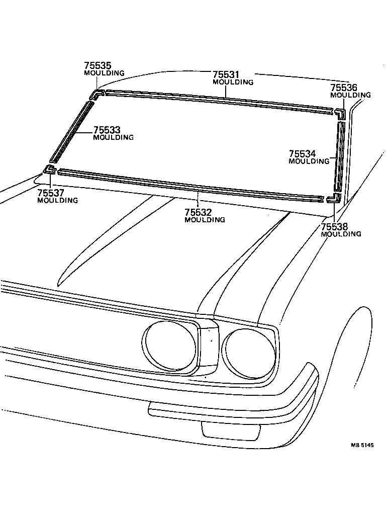  CARINA |  FRONT MOULDING