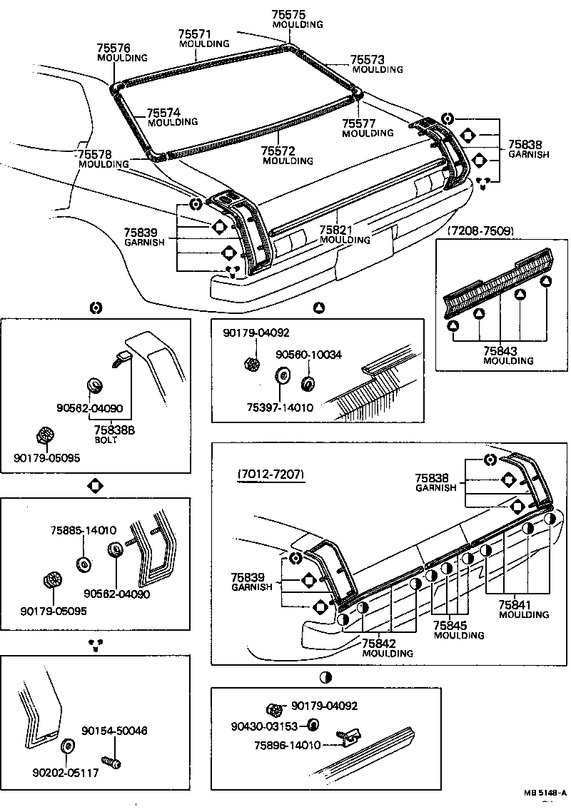  CARINA |  REAR MOULDING