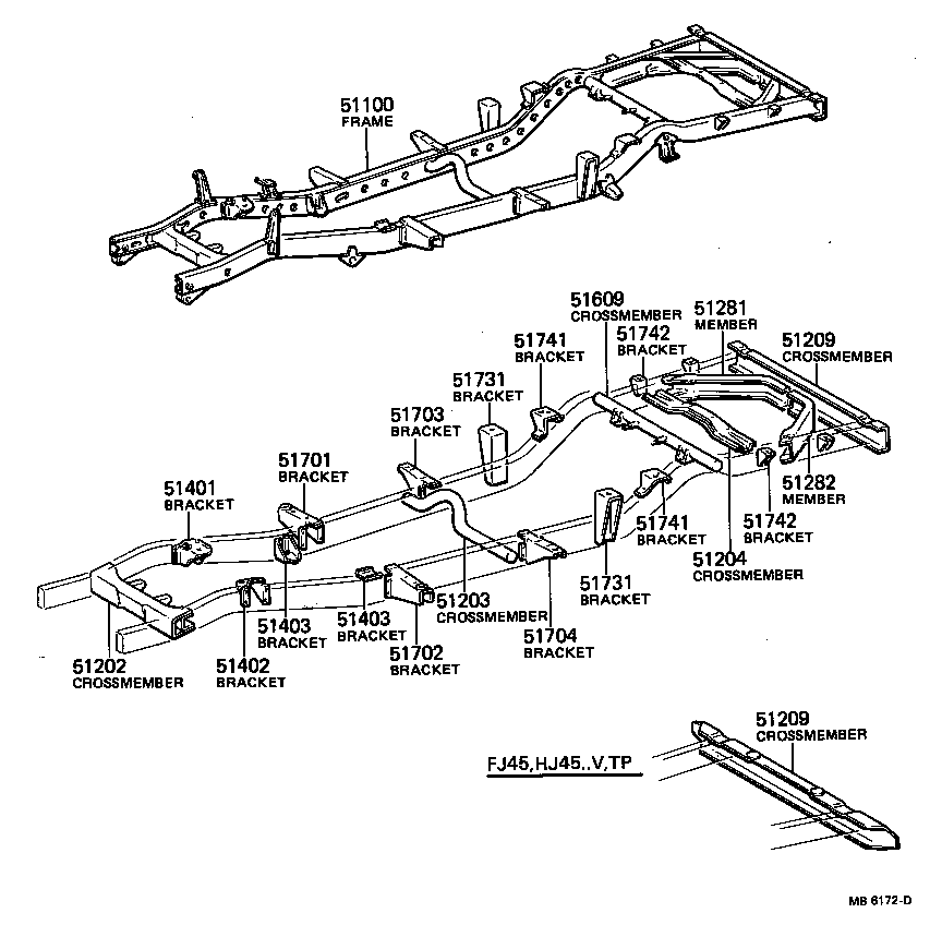  LAND CRUISER 40 45 55 |  FRAME
