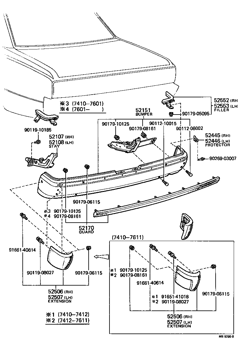  CROWN |  REAR BUMPER BUMPER STAY