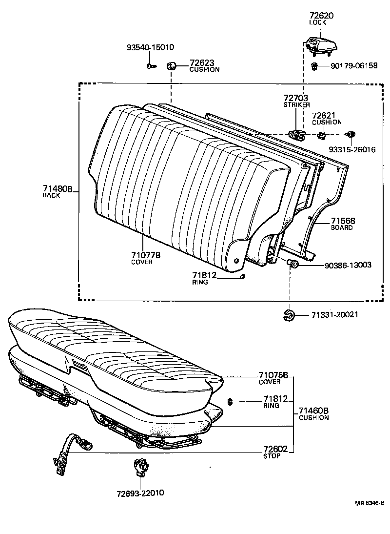  CRESSIDA |  REAR SEAT SEAT TRACK