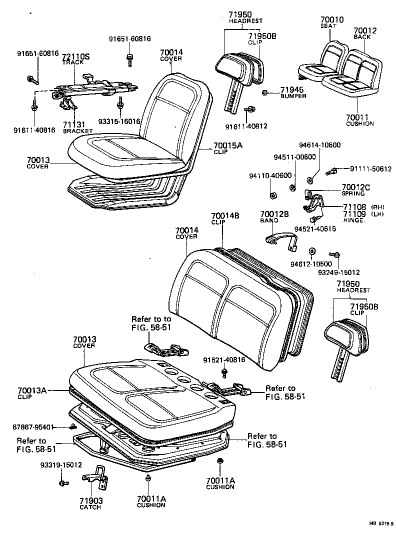  TOYOACE |  SEAT SEAT TRACK