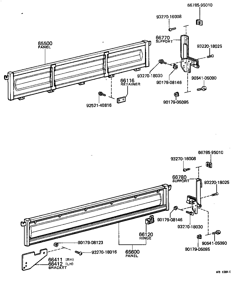  TOYOACE |  REAR BODY SIDE PANEL