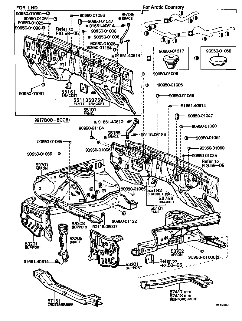  CRESSIDA |  FRONT FENDER APRON DASH PANEL