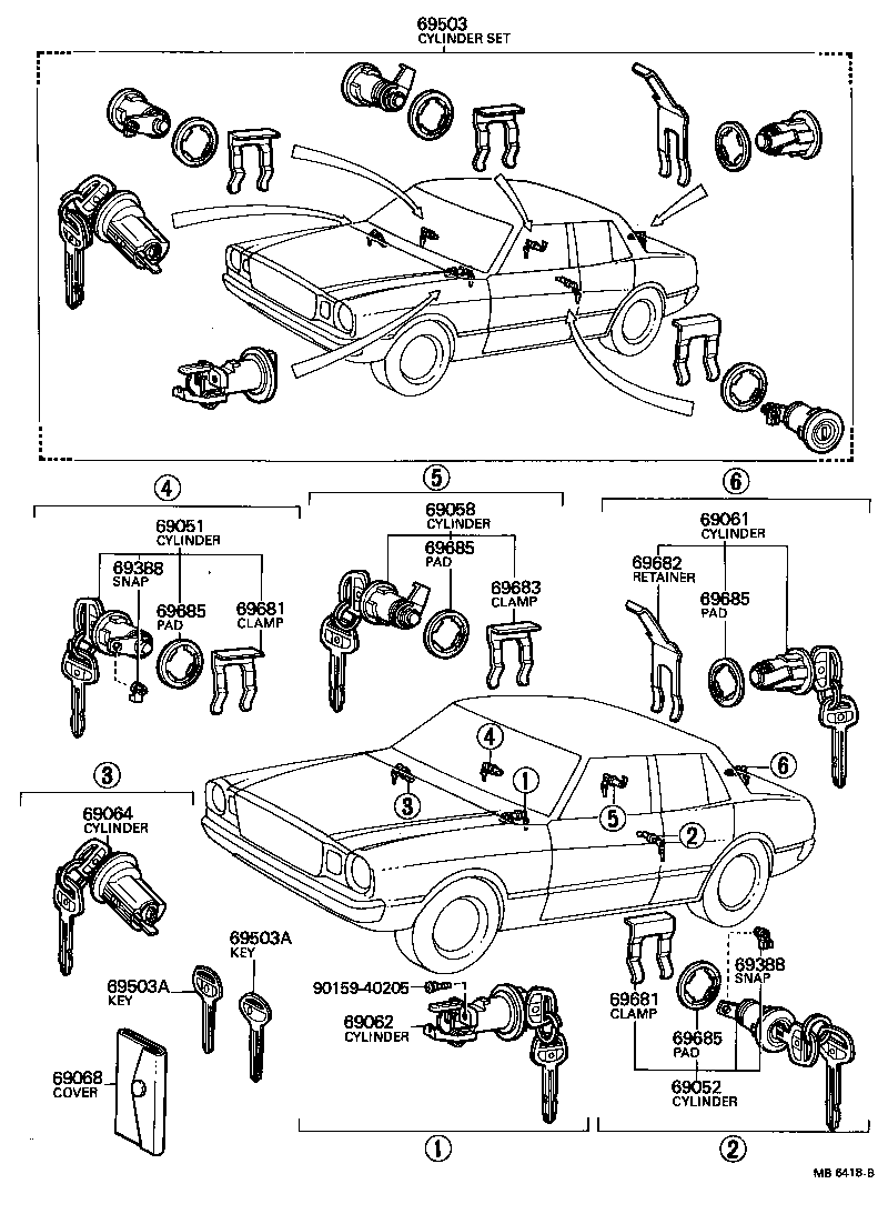  CRESSIDA |  LOCK CYLINDER SET