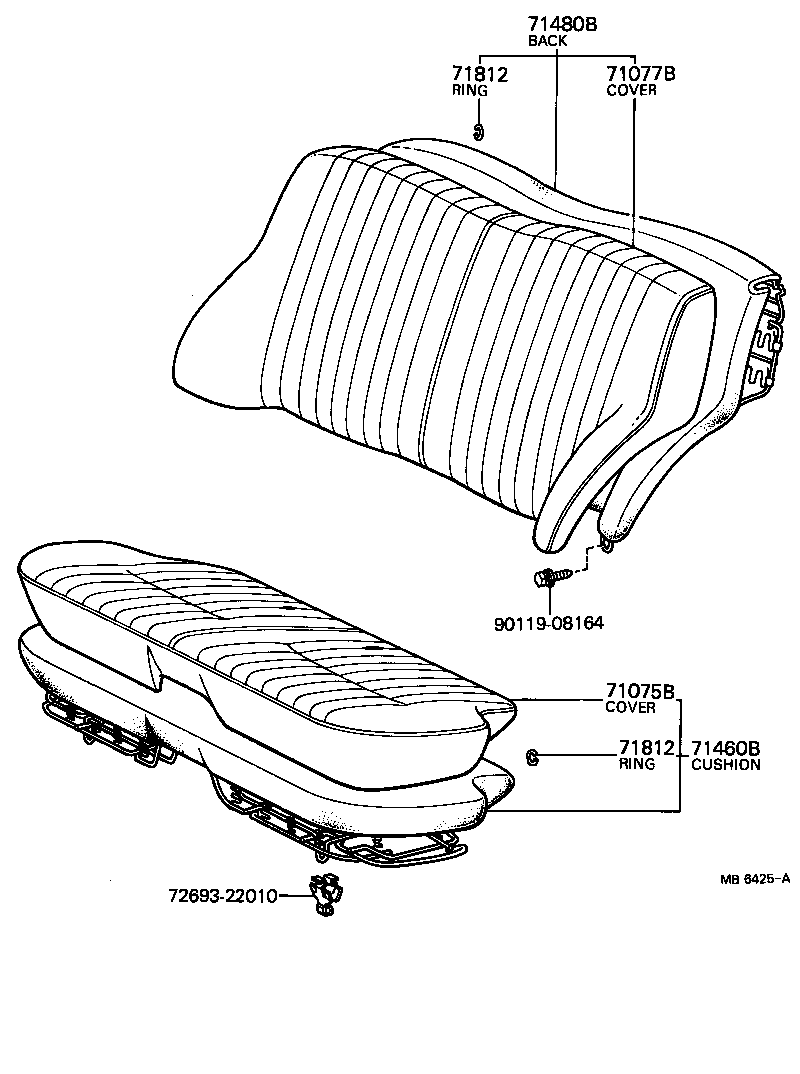  CRESSIDA |  REAR SEAT SEAT TRACK