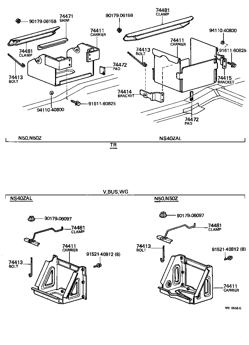  HIACE |  BATTERY CARRIER