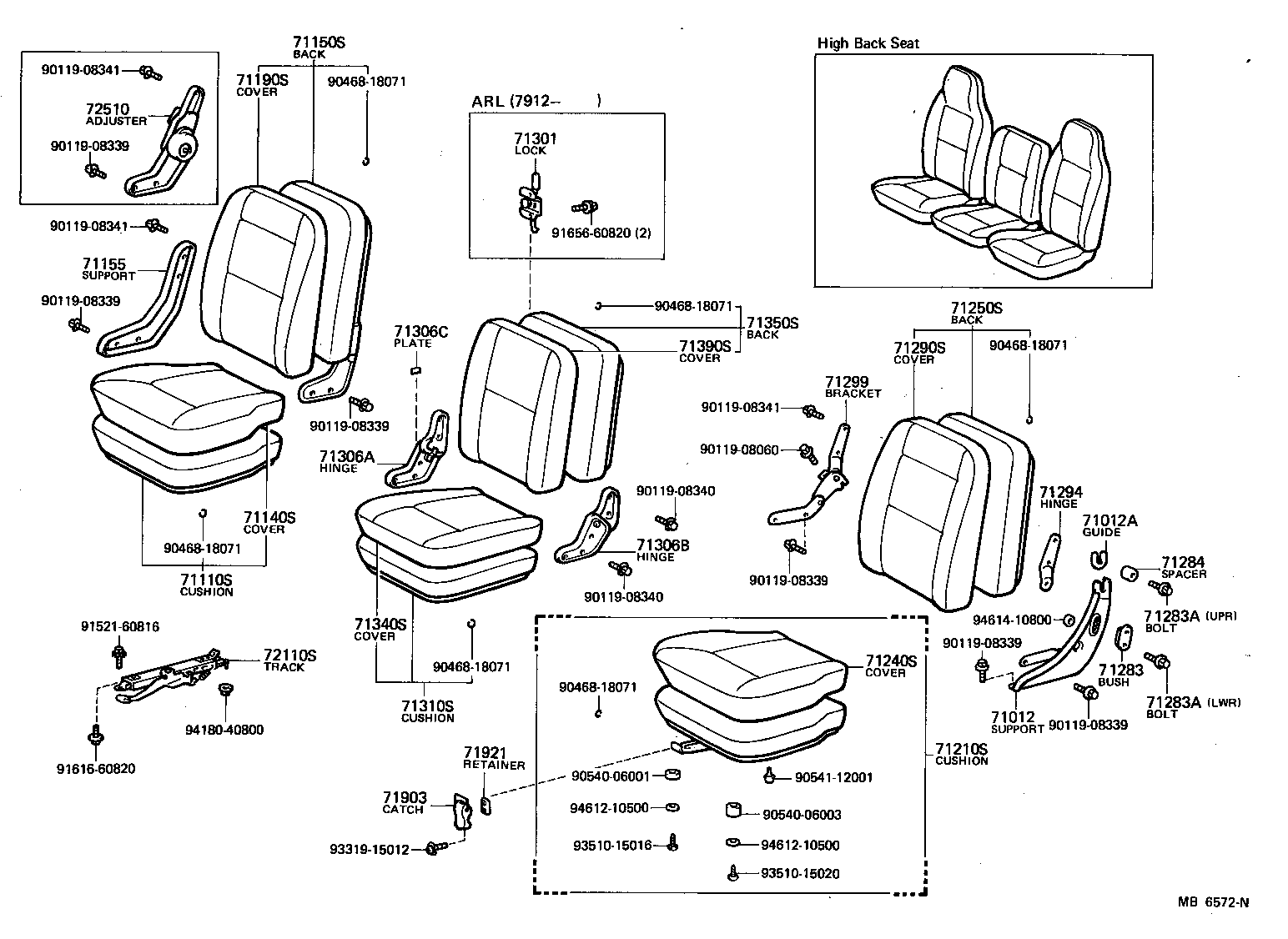  HIACE |  SEAT SEAT TRACK