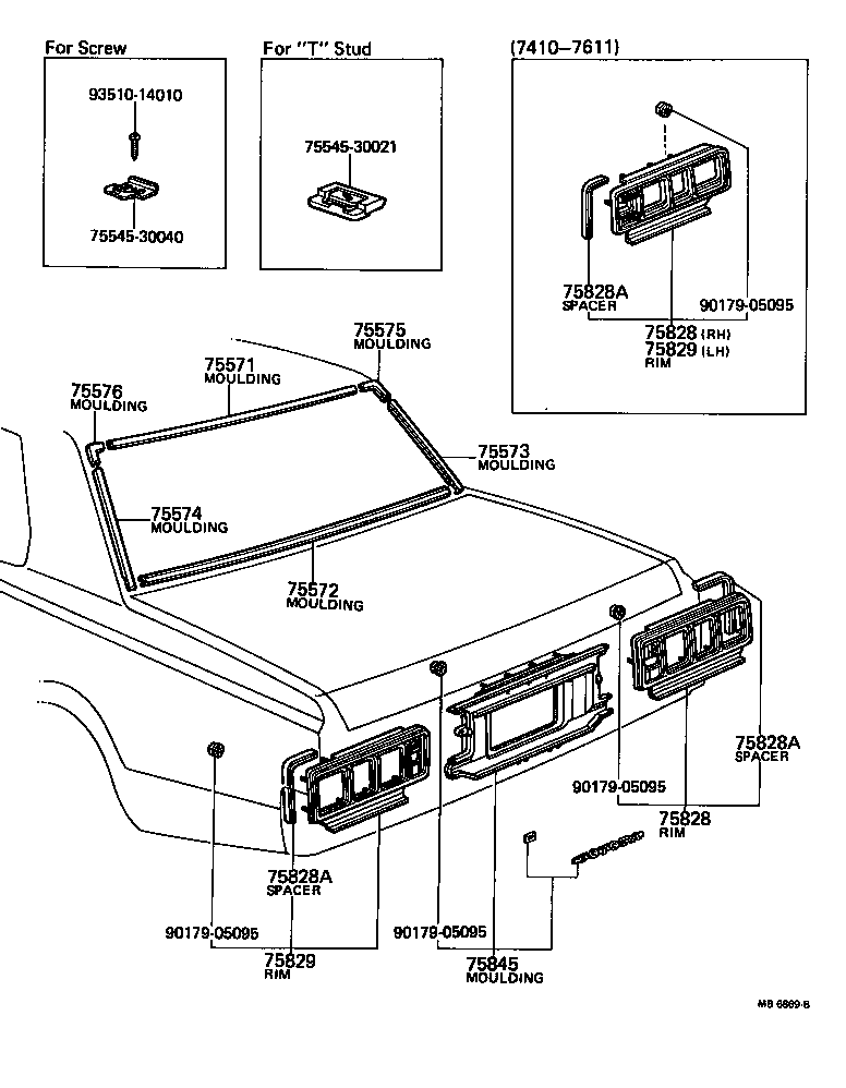  CROWN |  REAR MOULDING