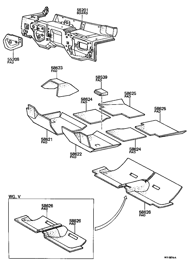  CROWN |  DASH SILENCER BOARD FLOOR SILENCER PAD