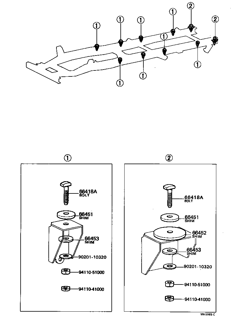  DYNA |  CAB MOUNTING BODY MOUNTING