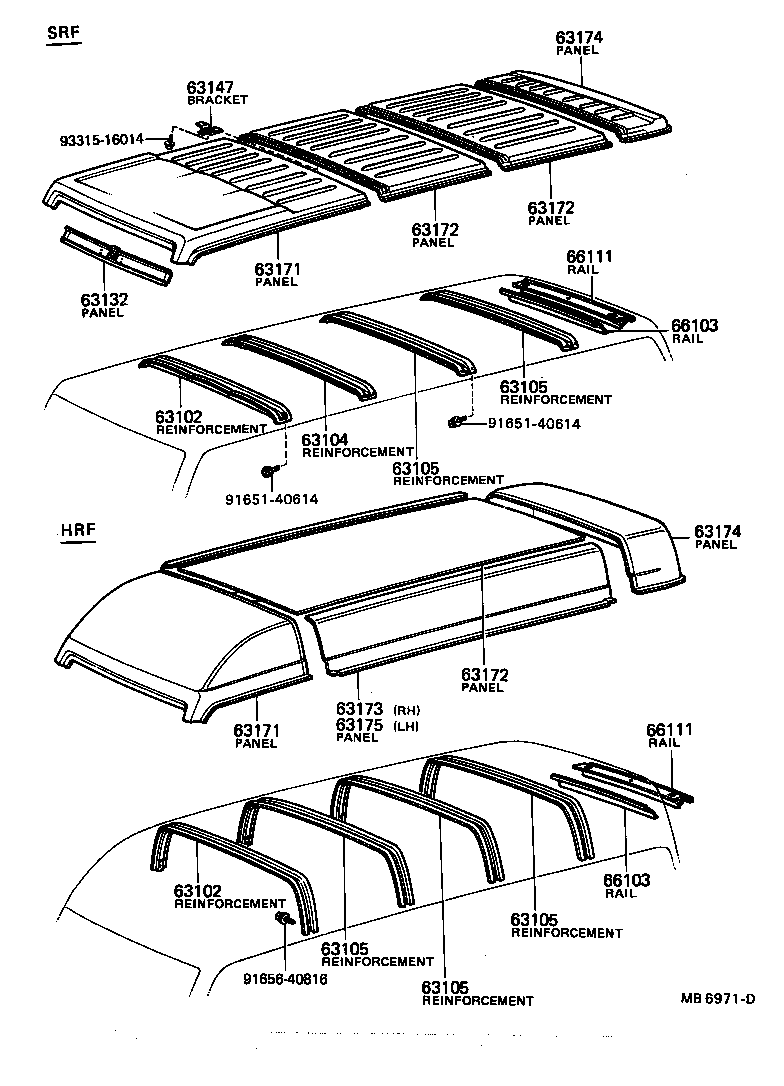  DYNA |  ROOF PANEL BACK PANEL