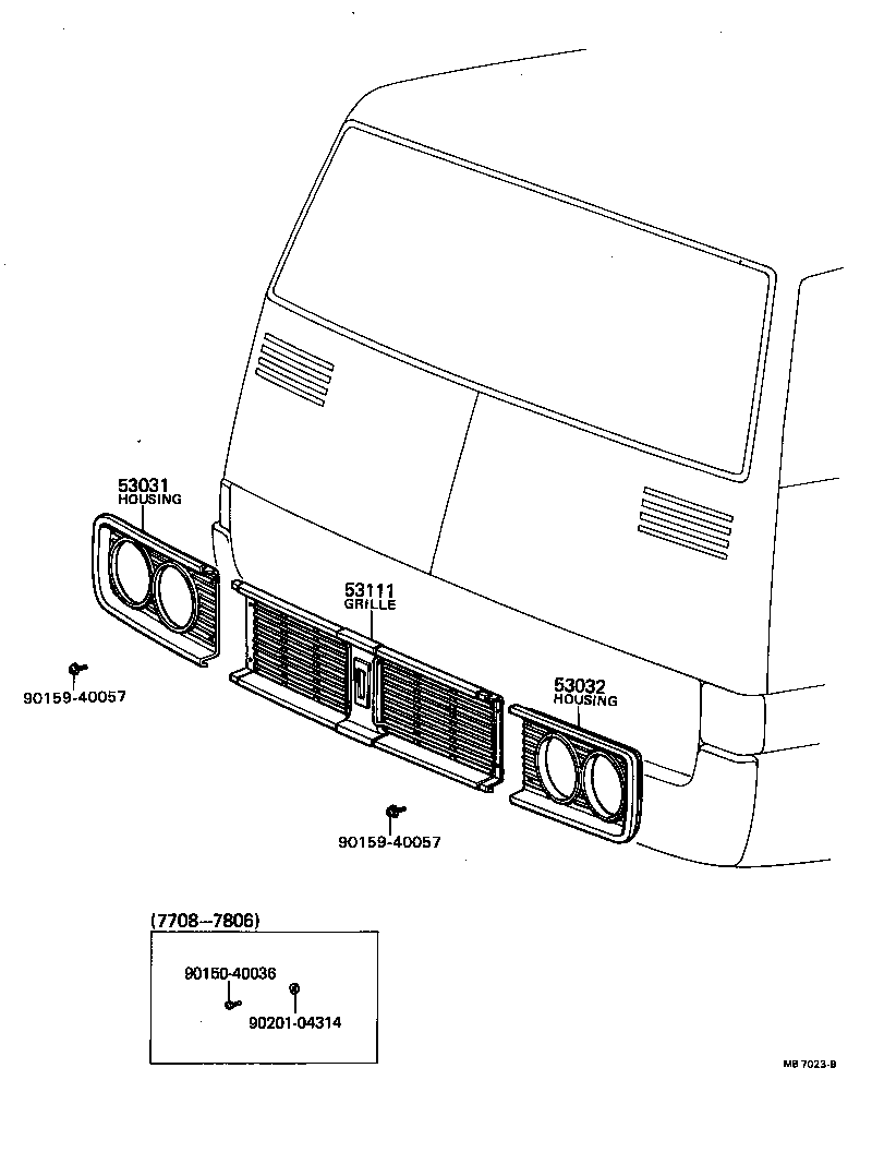  COASTER |  RADIATOR GRILLE