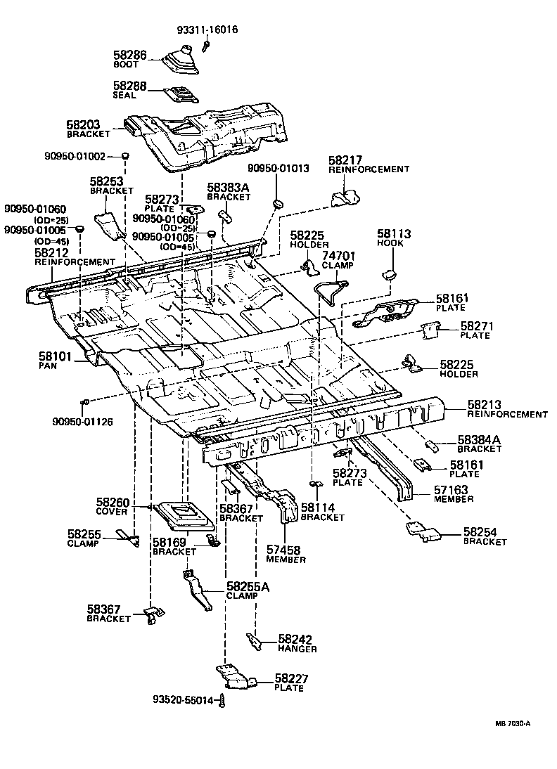  CROWN |  FLOOR PAN LOWER BACK PANEL