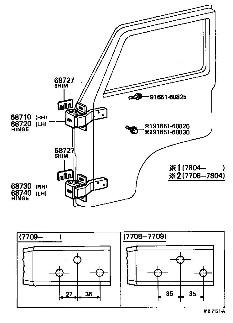  COASTER |  FRONT DOOR WINDOW REGULATOR HINGE