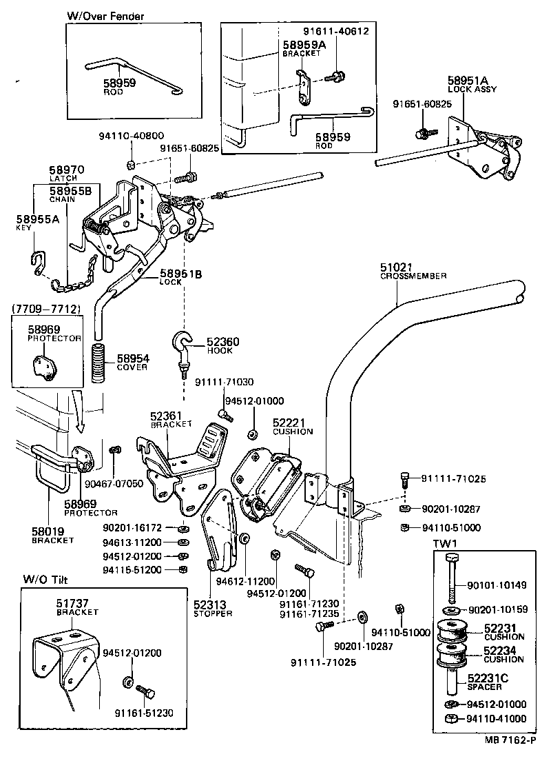  DYNA |  CAB MOUNTING BODY MOUNTING