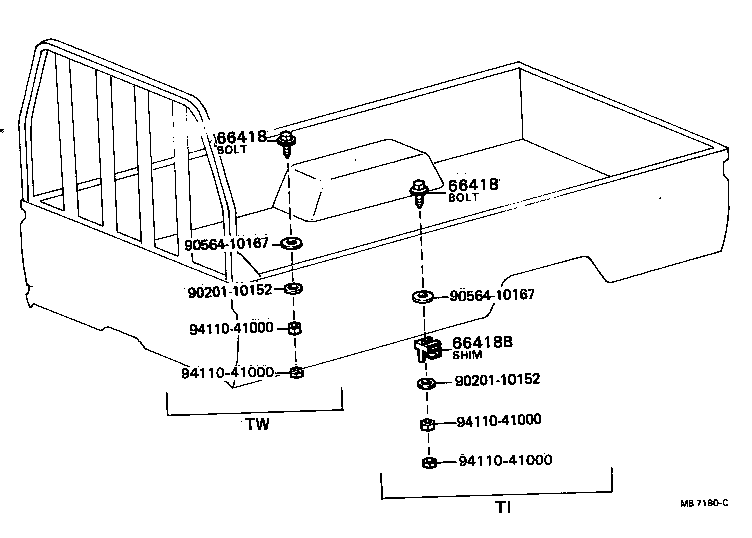  DYNA |  REAR BODY MOUNTING