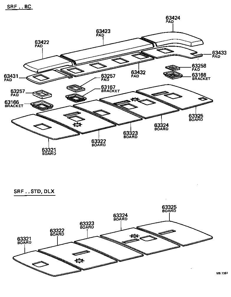  COASTER |  ROOF HEADLINING SILENCER PAD