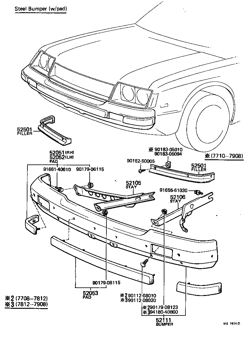  CELICA |  FRONT BUMPER BUMPER STAY