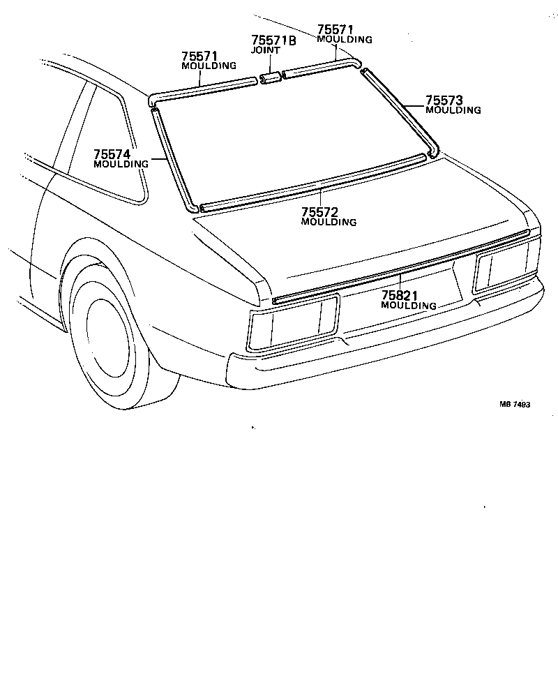  CELICA |  REAR MOULDING