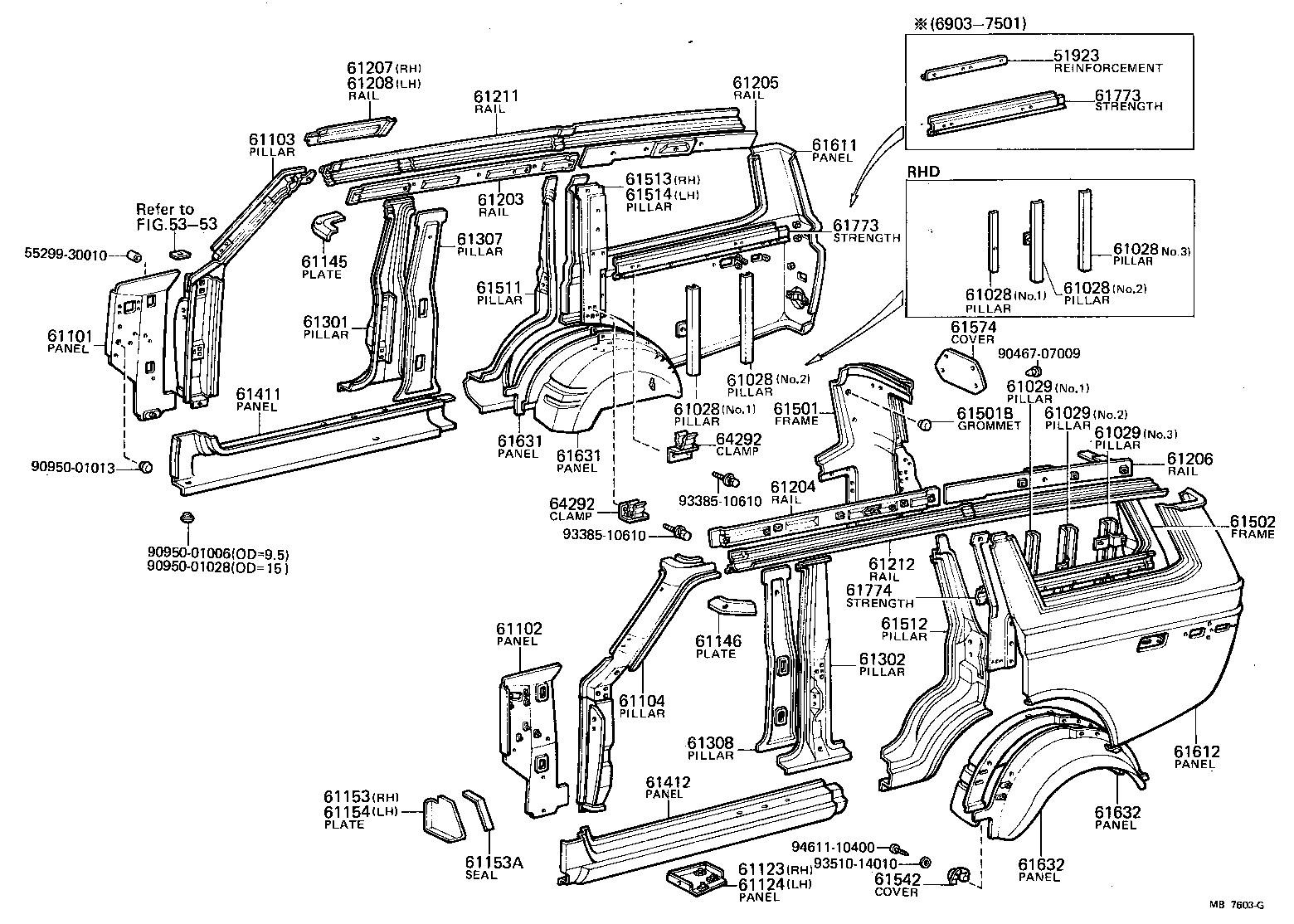  LAND CRUISER 40 45 55 |  SIDE MEMBER