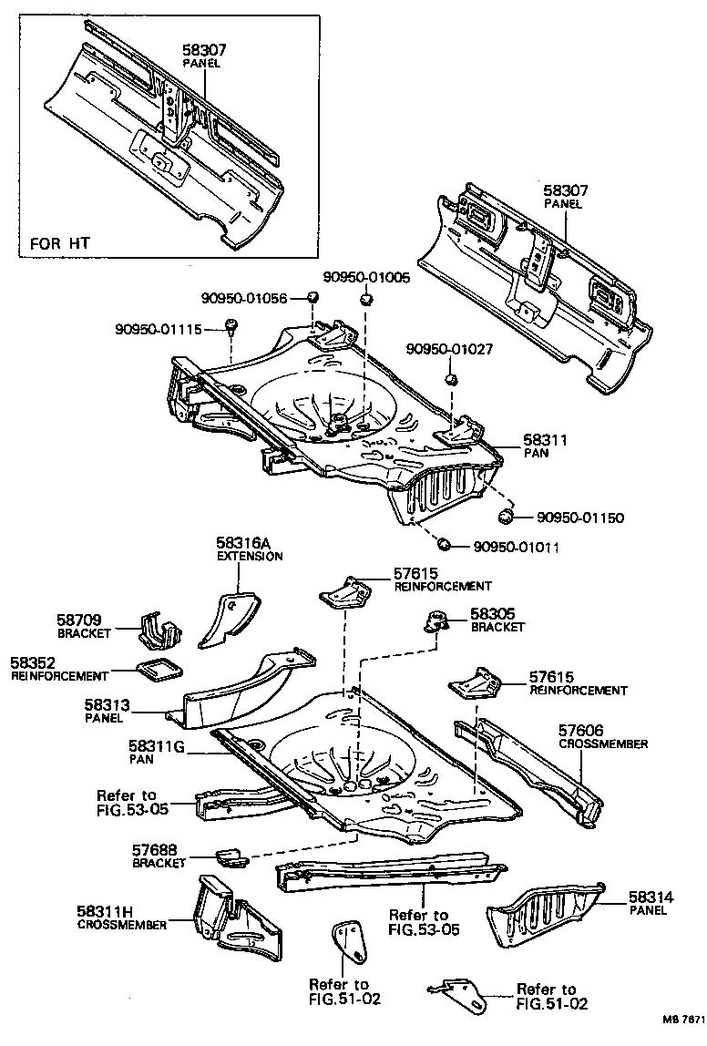  CARINA |  FLOOR PAN LOWER BACK PANEL