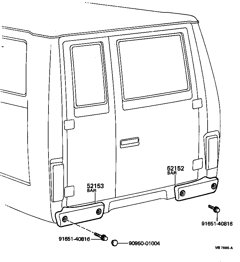  DYNA |  REAR BUMPER BUMPER STAY