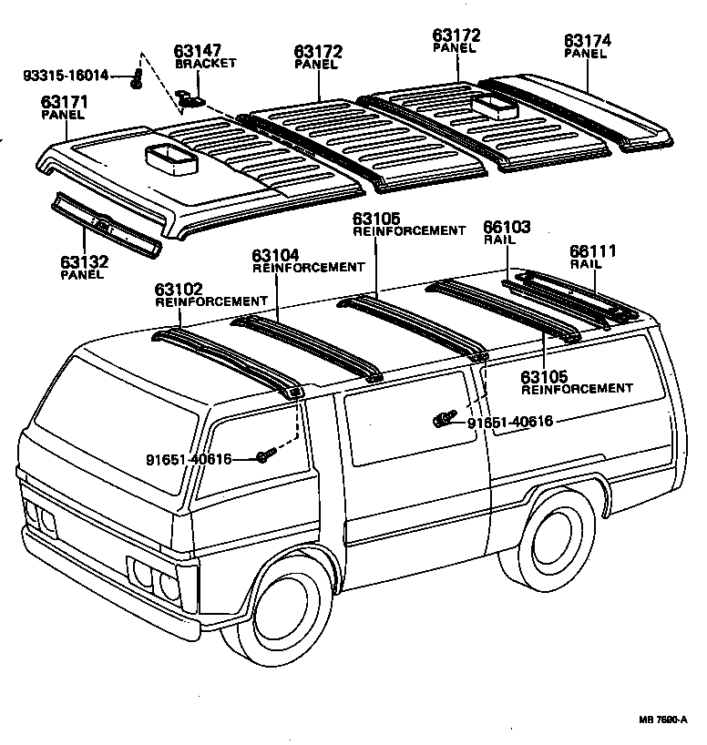  DYNA |  ROOF PANEL BACK PANEL