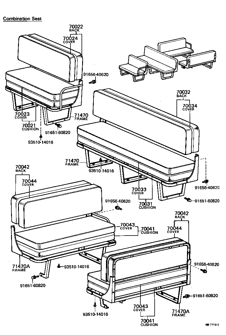  DYNA |  SEAT SEAT TRACK