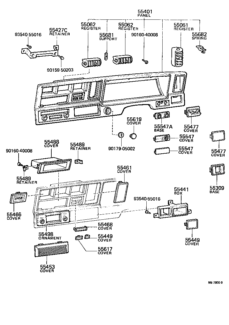  CROWN |  INSTRUMENT PANEL GLOVE COMPARTMENT