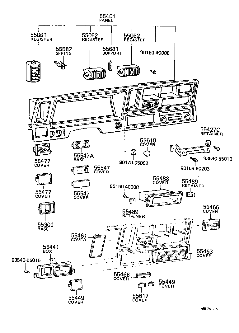  CROWN |  INSTRUMENT PANEL GLOVE COMPARTMENT