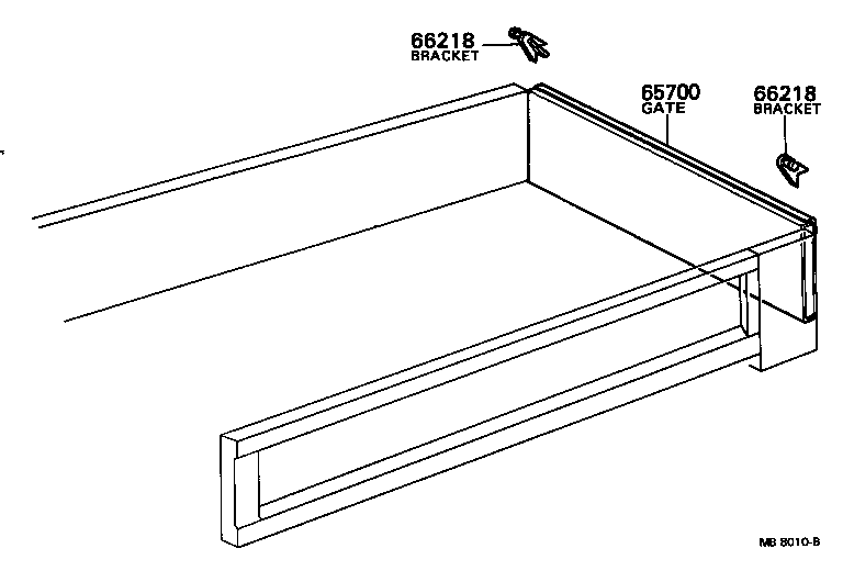  DYNA |  REAR BODY GUARD FRAME TAIL GATE
