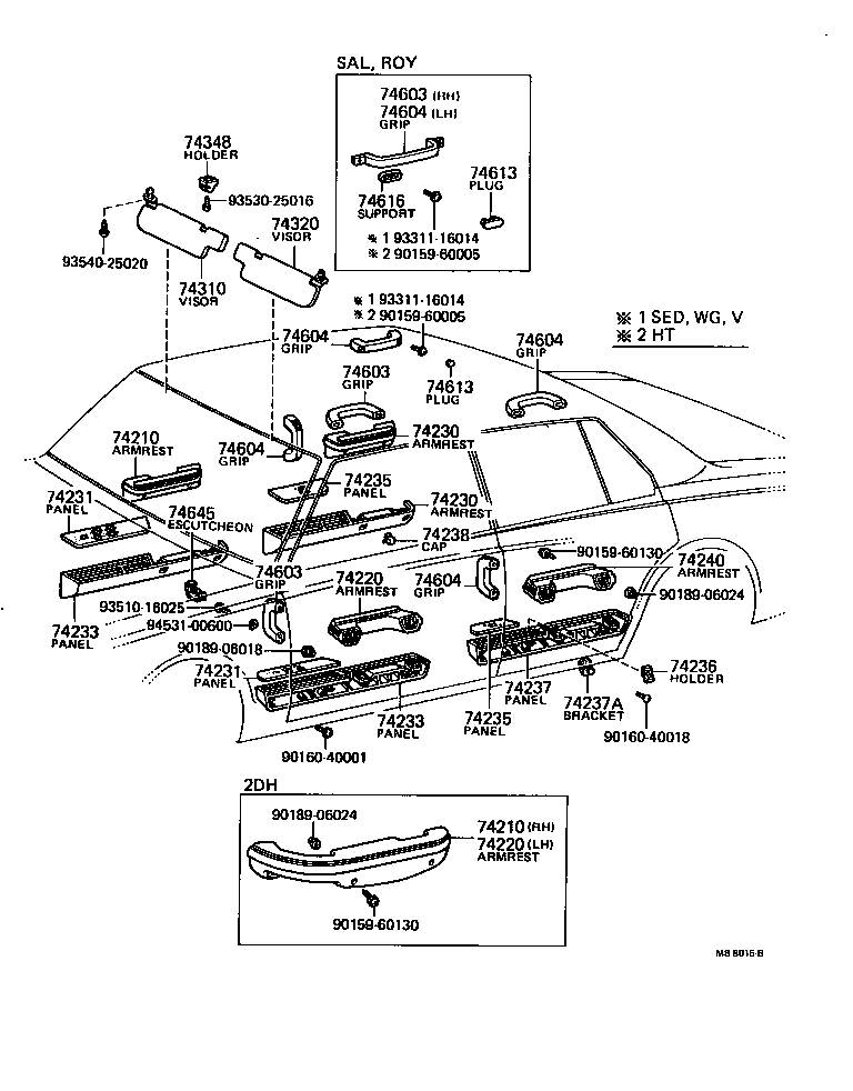  CROWN |  ARMREST VISOR