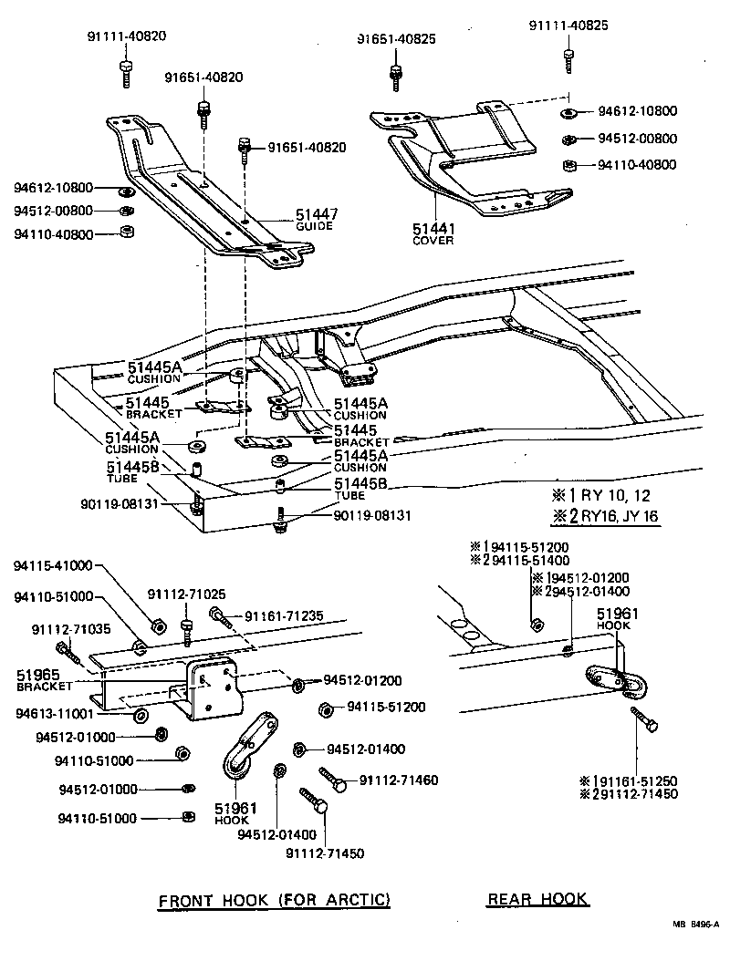  TOYOACE |  SUSPENSION CROSSMEMBER UNDER COVER