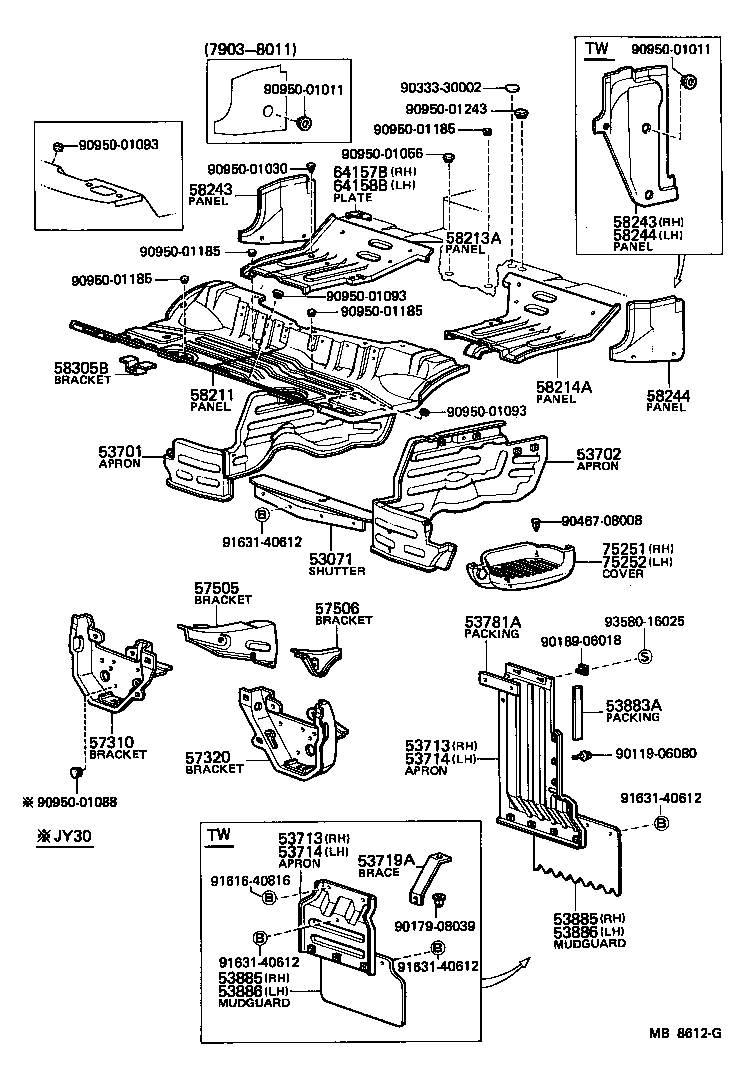  TOYOACE |  FRONT FLOOR PANEL FRONT FLOOR MEMBER