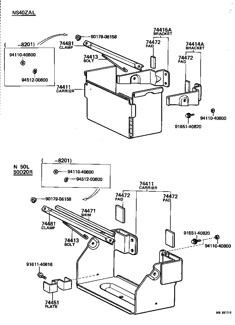  TOYOACE |  BATTERY CARRIER