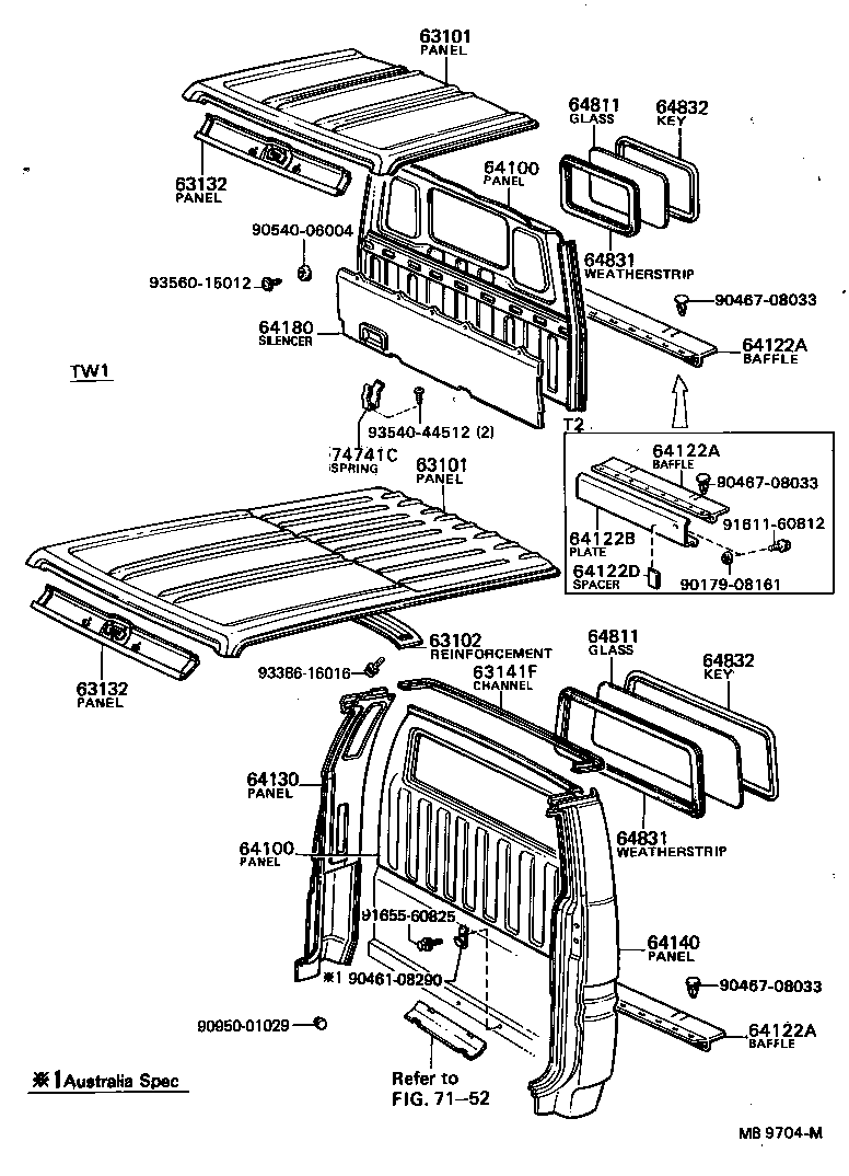  DYNA |  ROOF PANEL BACK PANEL