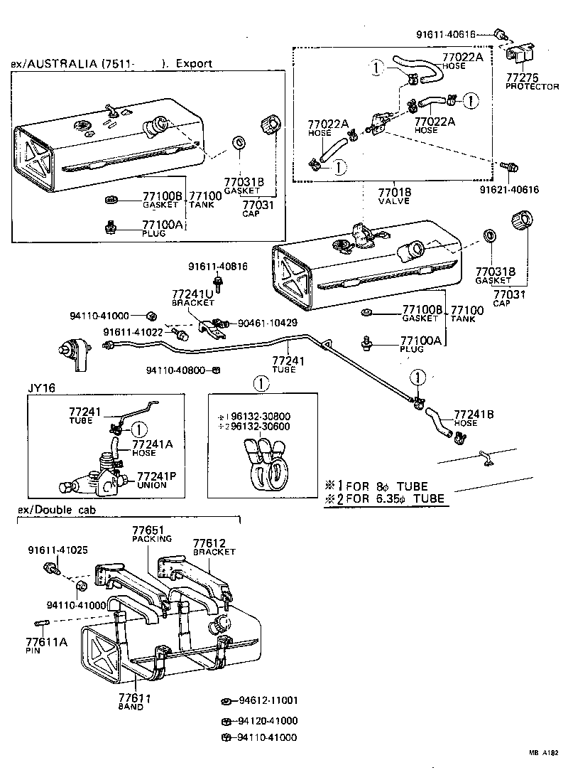  TOYOACE |  FUEL TANK TUBE