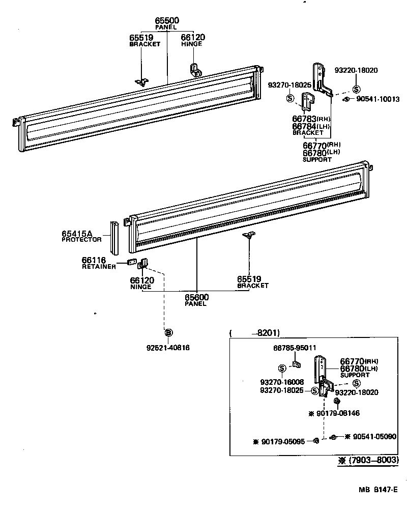  TOYOACE |  REAR BODY SIDE PANEL