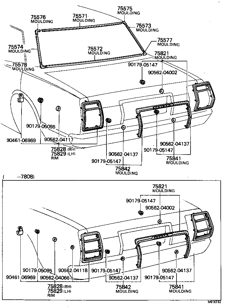  CRESSIDA |  REAR MOULDING