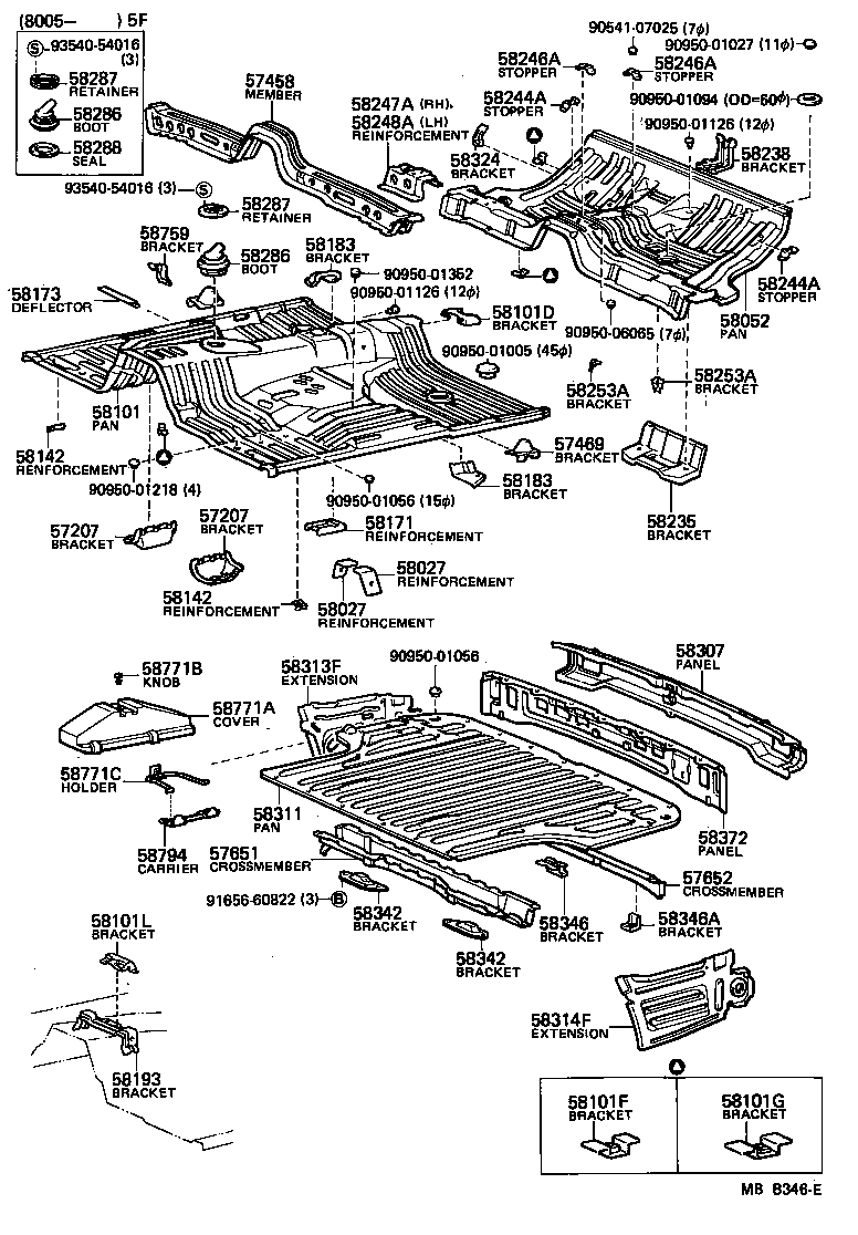  STARLET |  FLOOR PAN LOWER BACK PANEL