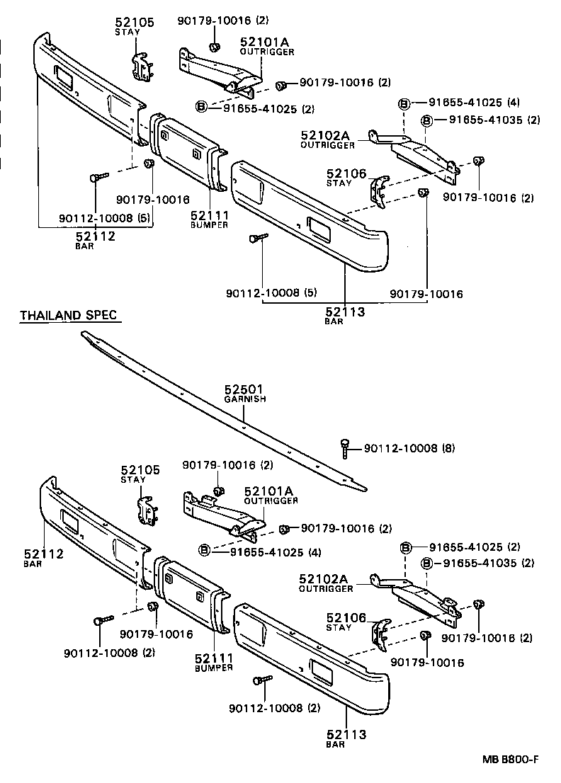 DYNA |  FRONT BUMPER BUMPER STAY