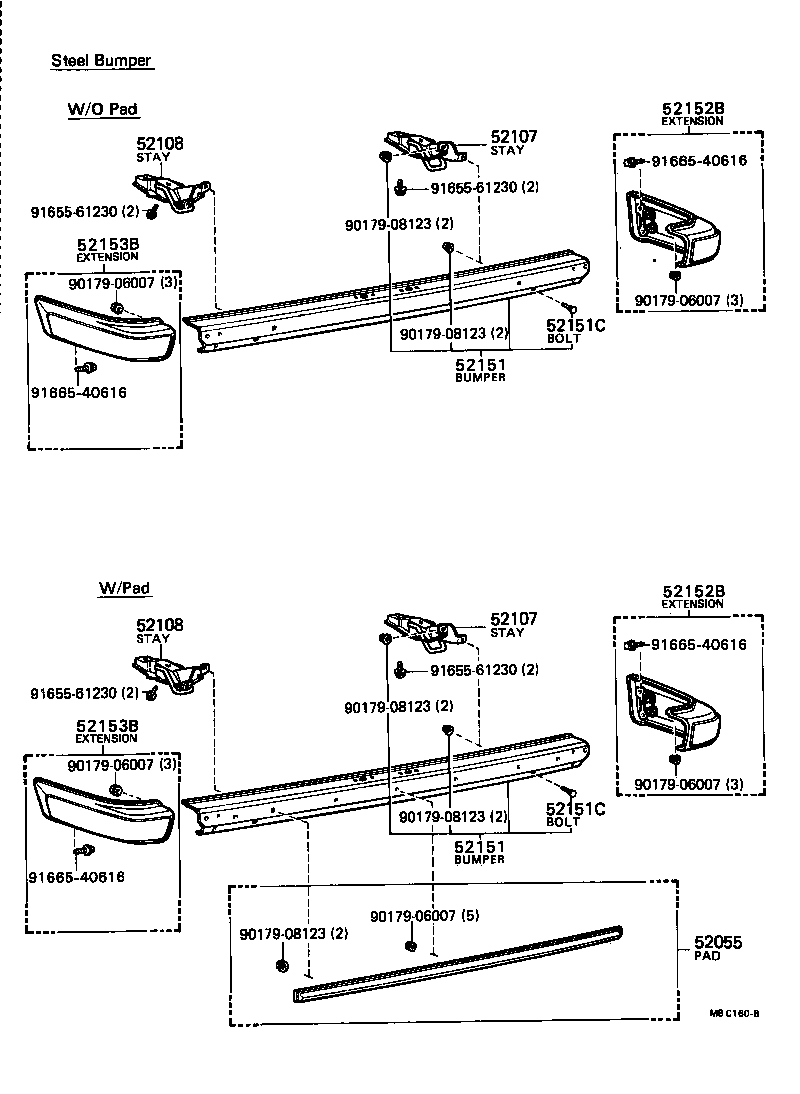  CRESSIDA |  REAR BUMPER BUMPER STAY