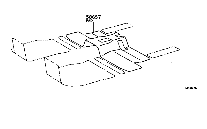  CAMRY |  DASH SILENCER BOARD FLOOR SILENCER PAD