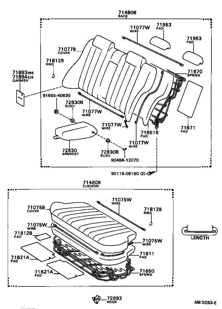  CAMRY |  REAR SEAT SEAT TRACK