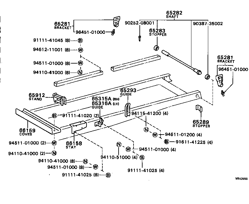 DYNA |  REAR BUMPER BUMPER STAY